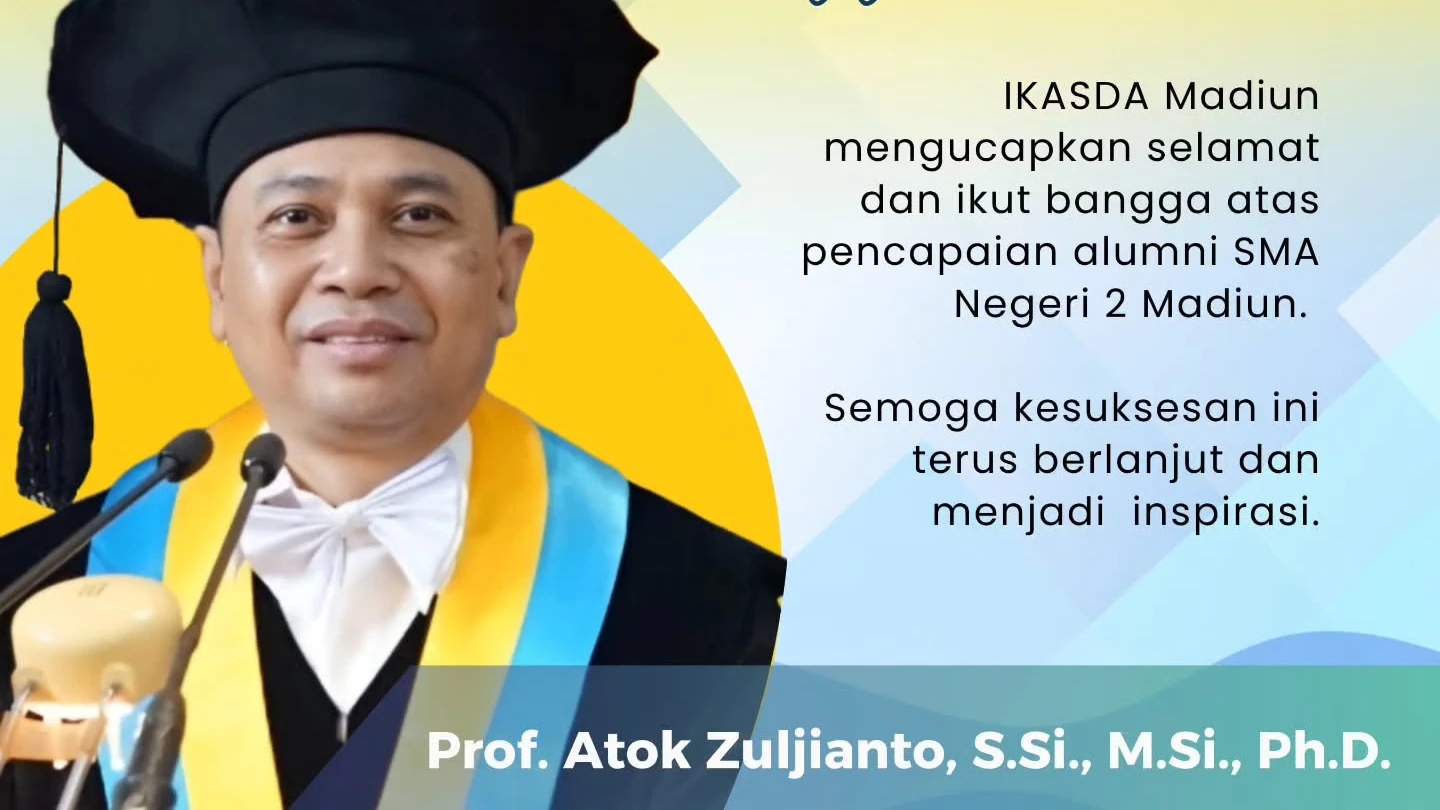 Prof. Atok Zuljianto, S.Si., M.Si., Ph.D. alumni '91