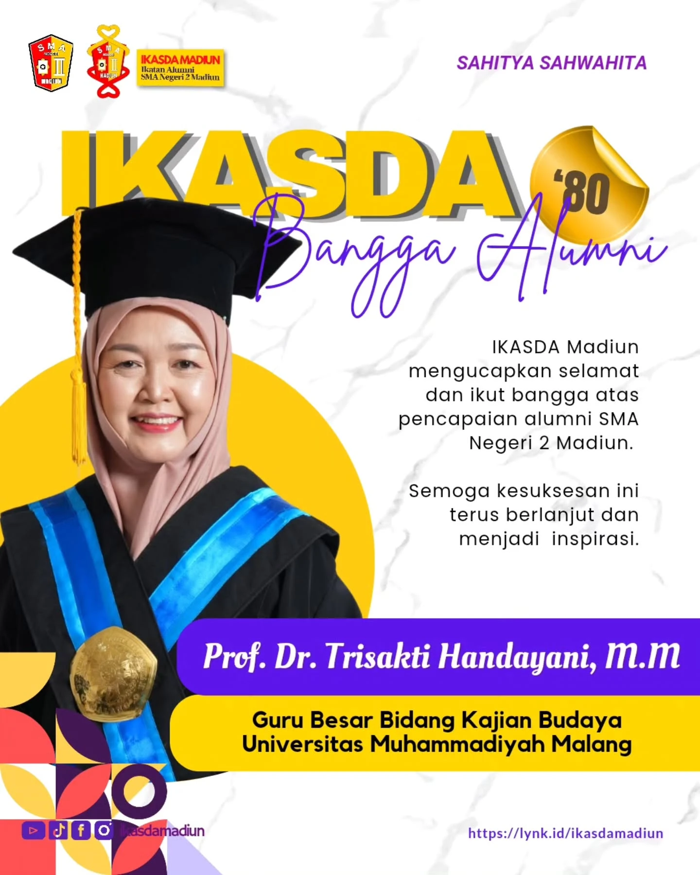 Prof Dr. Trisakti Handayani M.M (Alumni 1980)