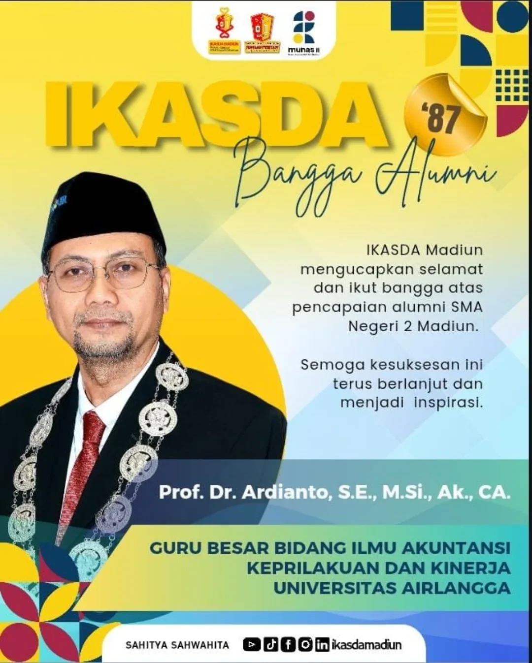 Prof. Dr. Ardianto, S.E., M.Si., Ak., CA., alumni 1987
